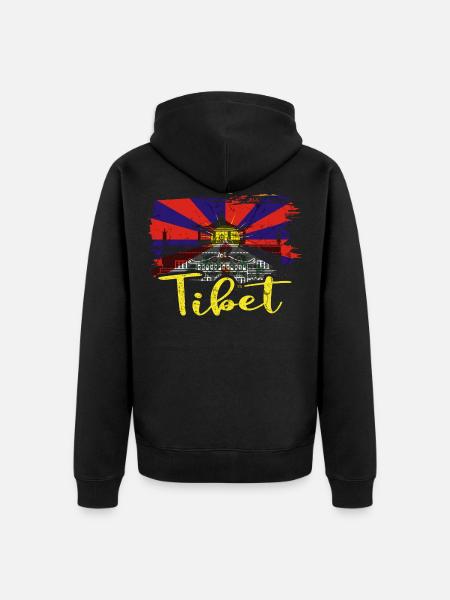 Tibet - Veste à capuche bio Premium Unisexe - noir