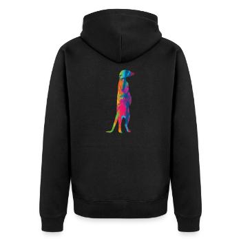 Suricates - Veste à capuche bio Premium Unisexe - noir - Dos - Nico (187cm)