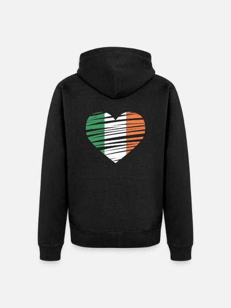 Irlande - Veste à capuche bio Premium Unisexe - noir