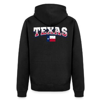 Texas - Veste à capuche bio Premium Unisexe - noir - Dos - Nico (187cm)