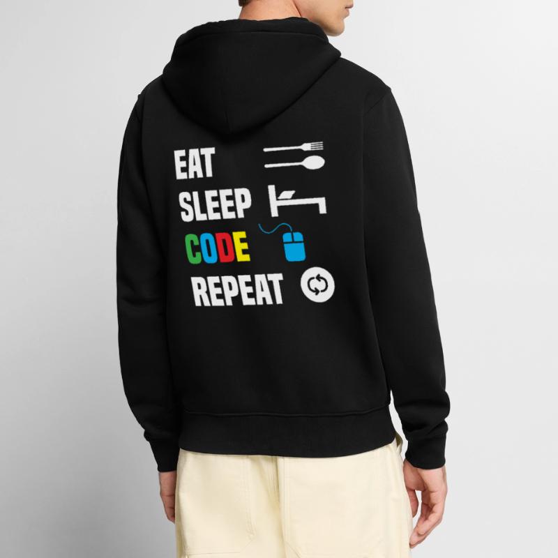 Code Codierung Coder Kodierung Informatiker Unisex Premium Bio Zip Hoodie
