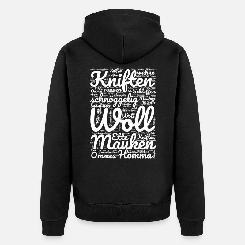 Sauerland - Unisex Premium Bio Zip Hoodie - Schwarz