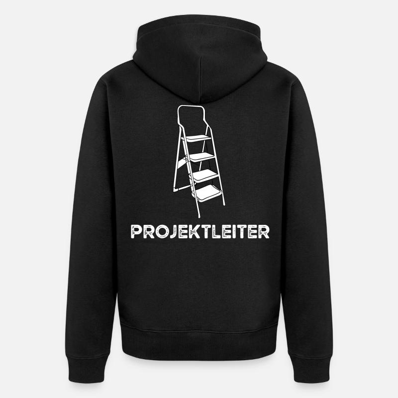 Projektleiter Projekt Manager Leiter Büroleiter - Unisex Premium Bio Zip Hoodie - Schwarz