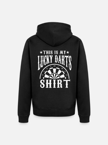 Darts Darts Player Darts Darts Darts Disc - Unisex Premium Organic Zip Hoodie - black