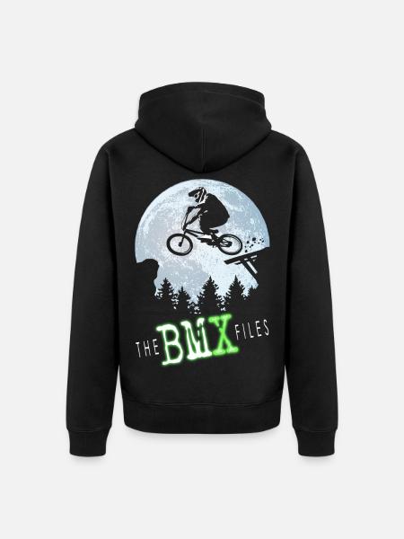BMX files - Unisex Premium Organic Zip Hoodie - black