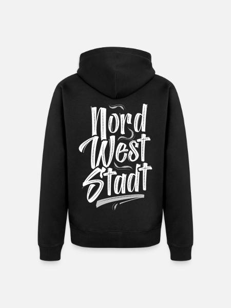 Frankfurt Nordweststadt FFM - Unisex Premium Organic Zip Hoodie - black