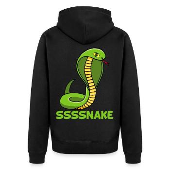 Serpent manga - Veste à capuche bio Premium Unisexe - noir - Dos - Nico (187cm)