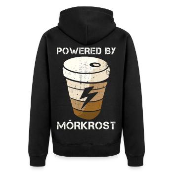 Mörkrost - Veste à capuche bio Premium Unisexe - noir - Dos - Nico (187cm)