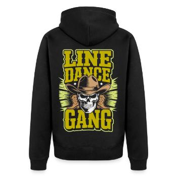 Gang de Cowboy de la Gang de Danses en Ligne - Veste à capuche bio Premium Unisexe - noir - Dos - Nico (187cm)