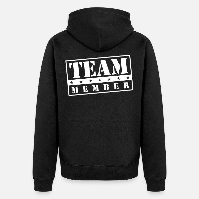 l’équipe member cachet - Veste à capuche bio Premium Unisexe - noir