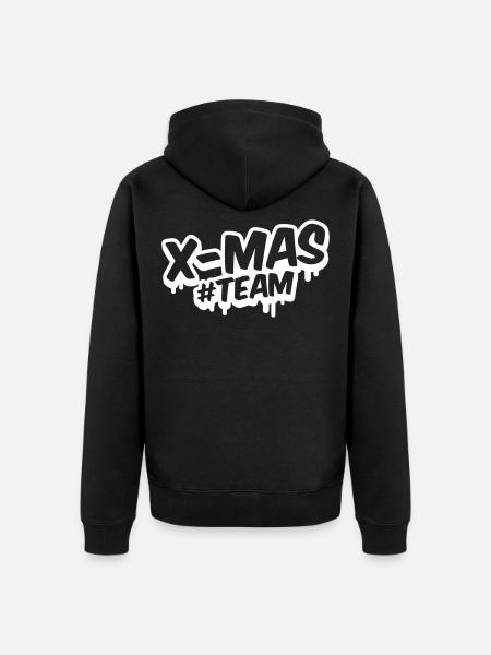 xmas team christmas - Unisex Premium Bio Zip Hoodie - Schwarz