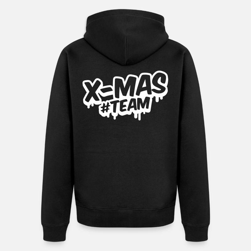 noël équipe noël - Veste à capuche bio Premium Unisexe - noir