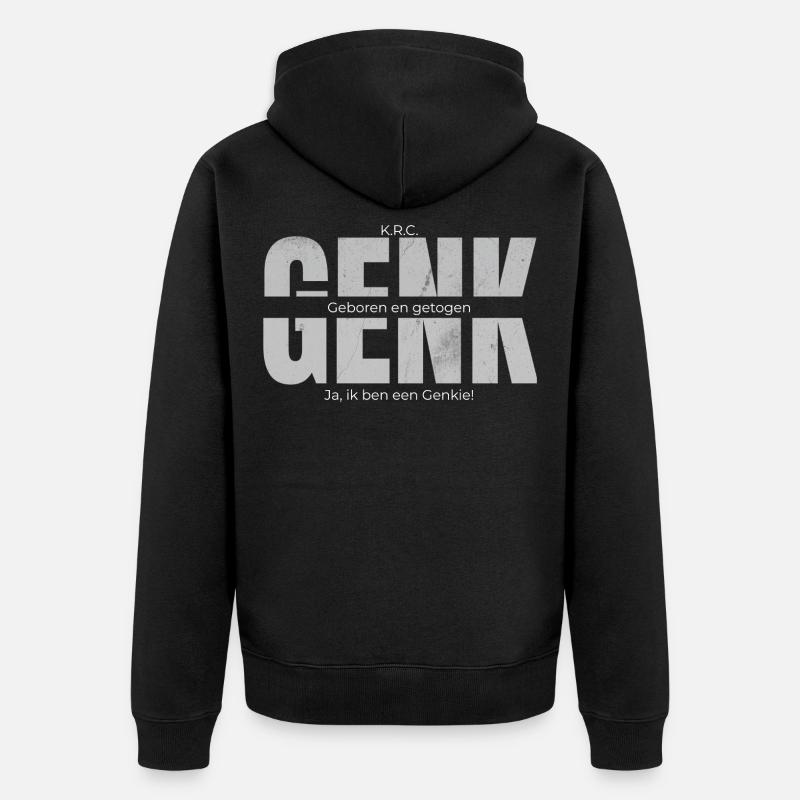 Né et élevé - Veste à capuche bio Premium Unisexe - noir