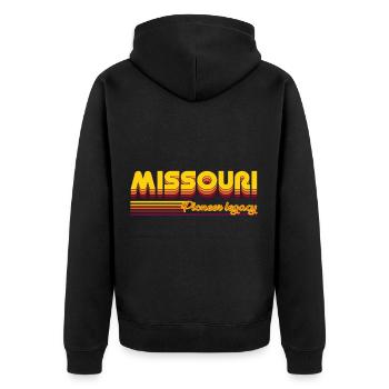 cool Missouri États-Unis États design - Veste à capuche bio Premium Unisexe - noir - Dos - Nico (187cm)