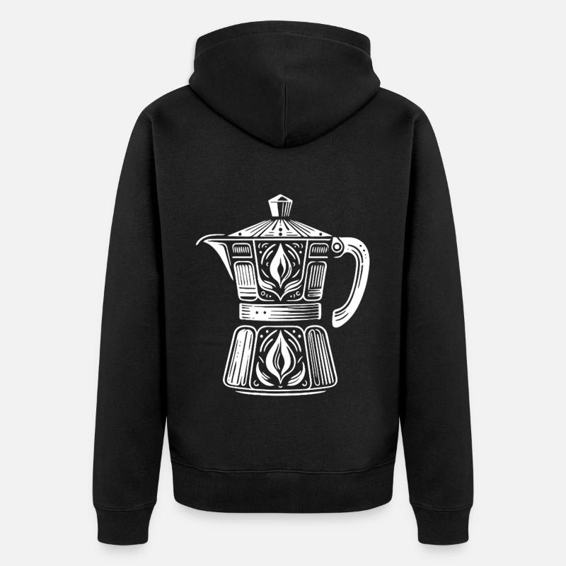 Cafetière - Veste à capuche bio Premium Unisexe - noir