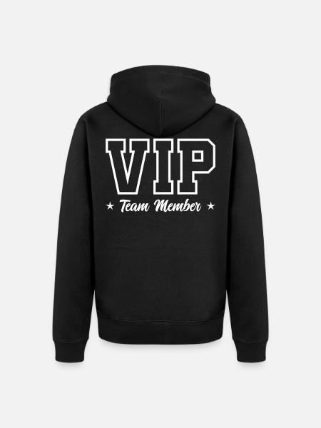 VIP team - Unisex Premium Organic Zip Hoodie - black
