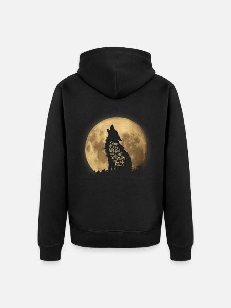 Throw me to the Wolves - Unisex Premium Organic Zip Hoodie - black