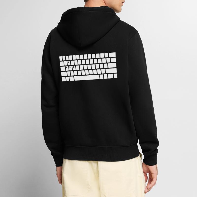 Computer Keyboard WASD Gaming PC Multiplayer Skill Unisex Premium Organic Zip Hoodie