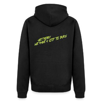Préparez-vous Cyber Punk Keanu Reeves - Veste à capuche bio Premium Unisexe - noir - Dos - Nico (187cm)