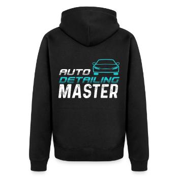 Auto-Detailing moteurs Maître Auto-Poliere mobile - Veste à capuche bio Premium Unisexe - noir - Dos - Nico (187cm)