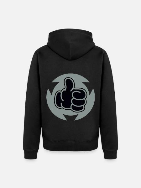 Feu vert - Veste à capuche bio Premium Unisexe - noir