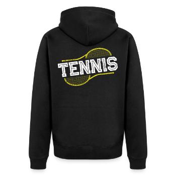 Tennis Sport Raquette de tennis - Veste à capuche bio Premium Unisexe - noir - Dos - Nico (187cm)