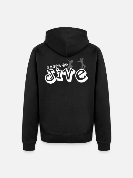 Jive dance - Unisex Premium Organic Zip Hoodie - black
