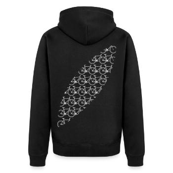 Vélo Vélo Vélo Vélo Cadeau - Veste à capuche bio Premium Unisexe - noir - Dos - Nico (187cm)