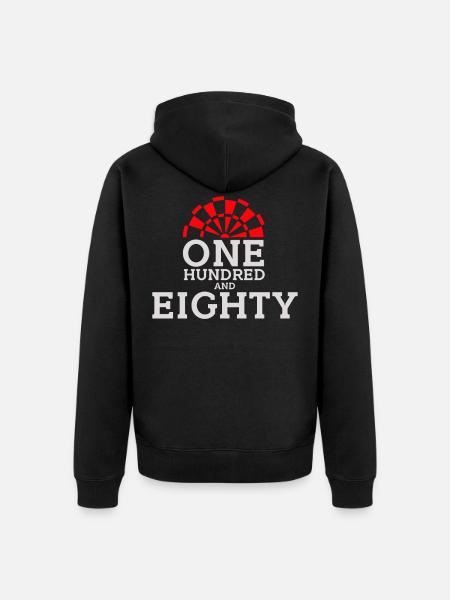 One Hundred and Eighty - Unisex Premium Bio Zip Hoodie - Schwarz