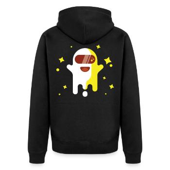 Fantôme astronaute - Veste à capuche bio Premium Unisexe - noir - Dos - Nico (187cm)