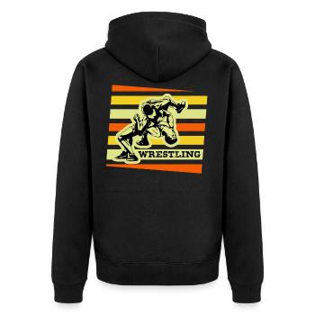 Wrestling Lutter Ringer Ringer cadeau - Veste à capuche bio Premium Unisexe - noir - Dos - Nico (187cm)
