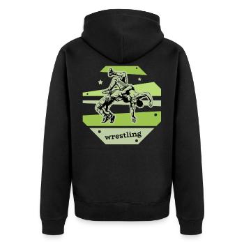 Wrestling Lutter Ringer Ringer cadeau - Veste à capuche bio Premium Unisexe - noir - Dos - Nico (187cm)