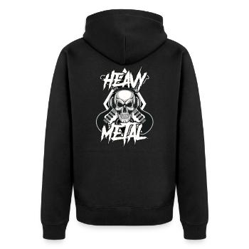 Heavy Metal - Veste à capuche bio Premium Unisexe - noir - Dos - Nico (187cm)