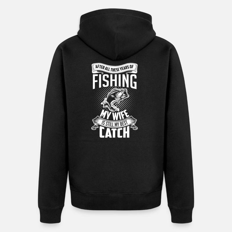Fischer - Unisex Premium Bio Zip Hoodie - Schwarz