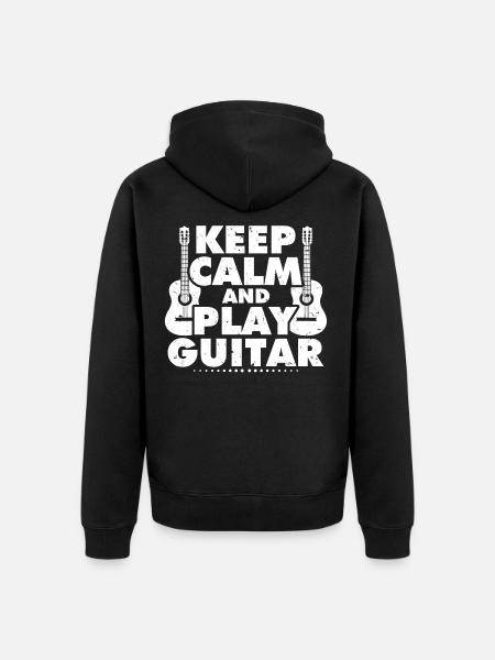 guitare - Veste à capuche bio Premium Unisexe - noir