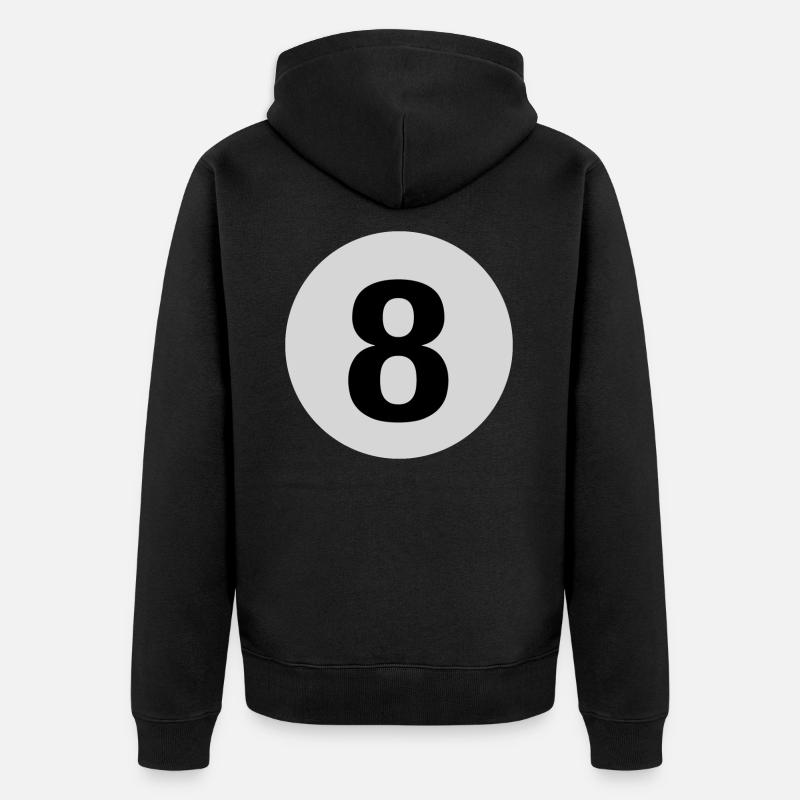 Billard 8 Ball Pool - Veste à capuche bio Premium Unisexe - noir