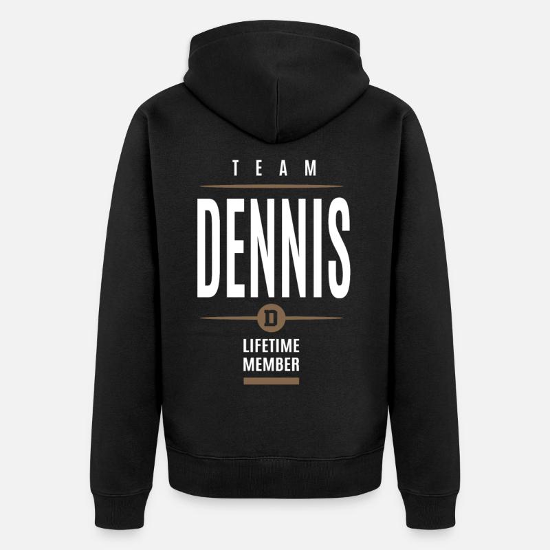 02 tshirt dennis c - Veste à capuche bio Premium Unisexe - noir
