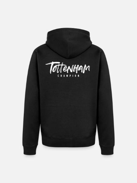 Champion Tottenham - Unisex Premium Organic Zip Hoodie - black