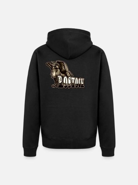 Rostock Sepia Griffin | Yolo konstverk - Ekologisk premiumluvjack unisex - svart