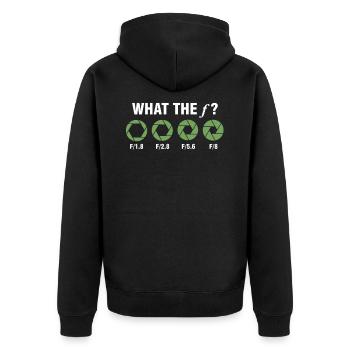 Kamera Fotograf Objektiv Fotografieren Geschenk - Unisex Premium Bio Zip Hoodie - Schwarz - Hinten - Nico (187cm)