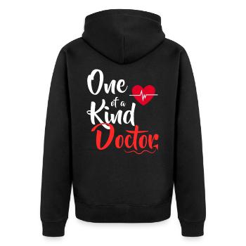 Enfant docteur docteur docteur docteur occupation profession doc cadeau - Veste à capuche bio Premium Unisexe - noir - Dos - Nico (187cm)