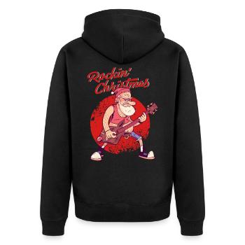 Rockin Christmas Santa Claus Nicholas Gift - Veste à capuche bio Premium Unisexe - noir - Dos - Nico (187cm)