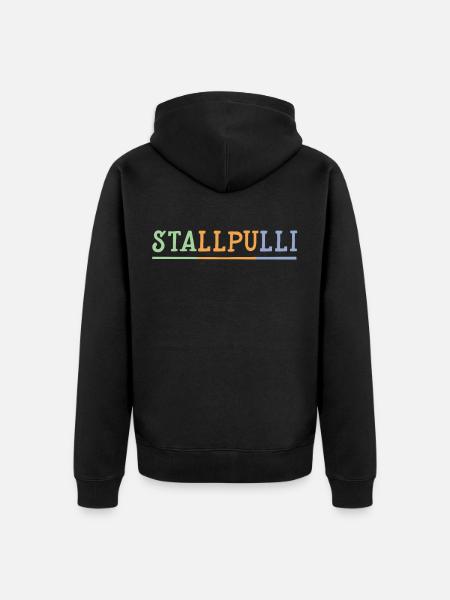 Stallpulli Reiter Reiten Pferde Pferd Geschenk - Unisex Premium Bio Zip Hoodie - Schwarz