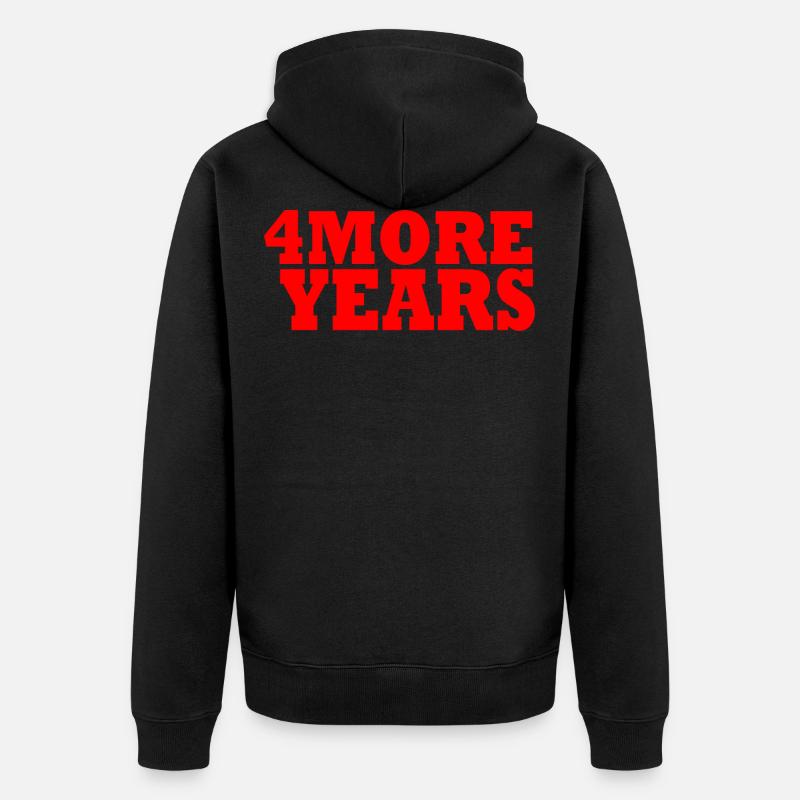 4 ans de plus - Veste à capuche bio Premium Unisexe - noir