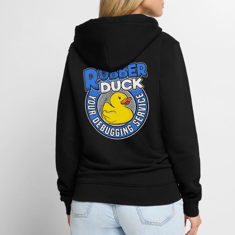 Programmeurs Canard Programmation Debugging Drôle Veste à capuche bio Premium Unisexe