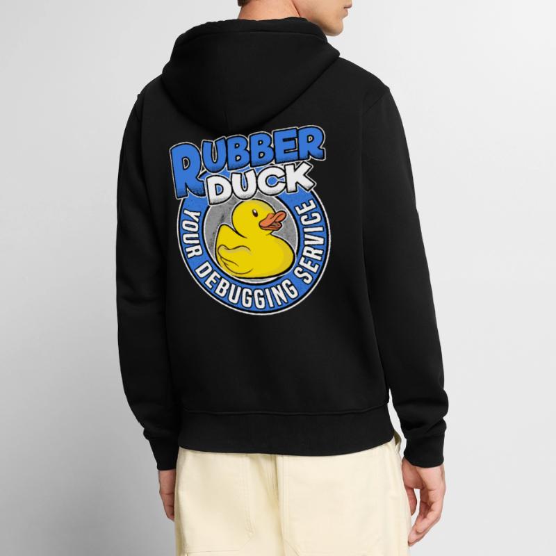 Programmeurs Canard Programmation Debugging Drôle Veste à capuche bio Premium Unisexe