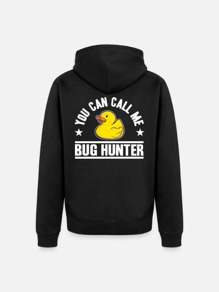 Programmeurs Canard Programmation Debugging Drôle - Veste à capuche bio Premium Unisexe - noir