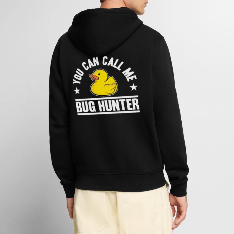 Programmeurs Canard Programmation Debugging Drôle Veste à capuche bio Premium Unisexe