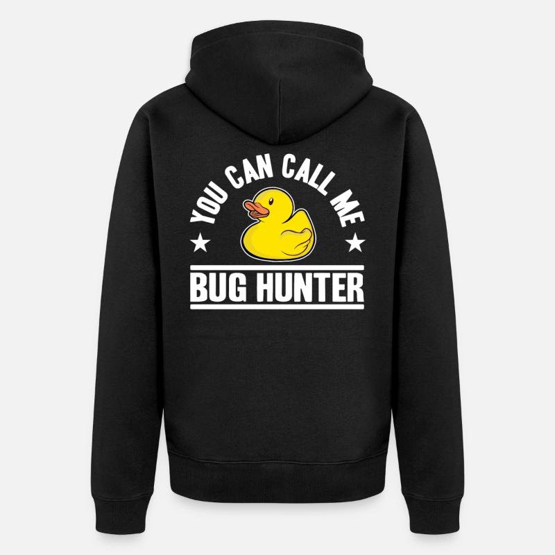 Programmeurs Canard Programmation Debugging Drôle - Veste à capuche bio Premium Unisexe - noir