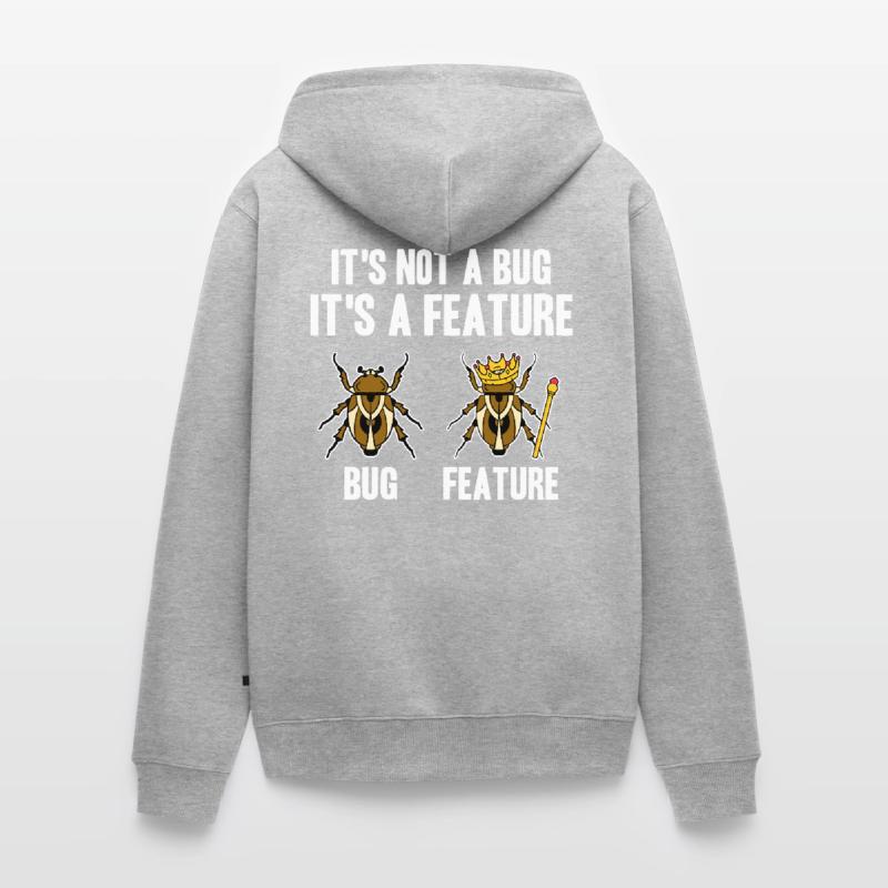 Programmierer Informatiker Nerd IT Admin Coder EDV Unisex Premium Bio Zip Hoodie